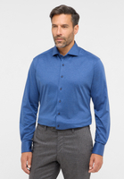 MODERN FIT Jersey Shirt in blauw vlakte