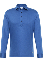 SLIM FIT Jersey Shirt in blau unifarben