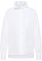 Signature Shirt Bluse in weiß unifarben