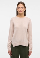 Strick Pullover in beige unifarben