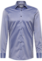 SLIM FIT Luxury Shirt in staalgrijs vlakte