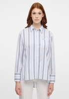 Blouse in indigo striped