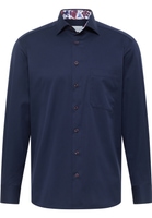 COMFORT FIT Cover Shirt in navy plain