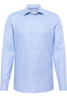 SLIM FIT Shirt in medium blue structured