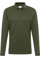 REGULAR FIT Poloshirt in olive unifarben