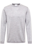 Knitted jumper in melange plain