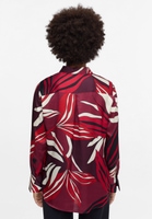 shirt-blouse in wine red printed