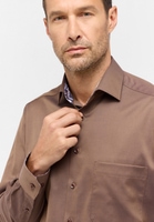 COMFORT FIT Cover Shirt in chestnut plain