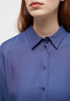 Viscose Shirt Blouse in indigo vlakte