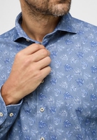 MODERN FIT Shirt in blue printed