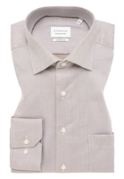 COMFORT FIT Shirt in taupe structured