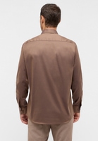 COMFORT FIT Cover Shirt in chestnut unifarben