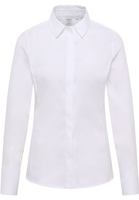 Signature Shirt Bluse in weiß unifarben