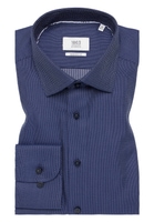 MODERN FIT Chemise Bleu marine structuré