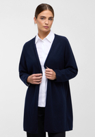 Strick Cardigan in dunkelblau unifarben