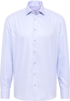 COMFORT FIT Shirt in medium blue checkered