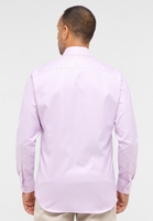 MODERN FIT Hemd in rosa strukturiert