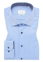 MODERN FIT Cover Shirt in blau unifarben