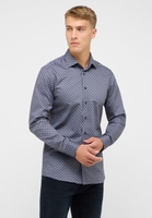 SLIM FIT Shirt in dark blue printed