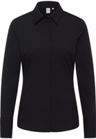 Signature Shirt Blouse in zwart vlakte