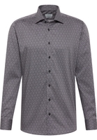 MODERN FIT Shirt in anthracite printed