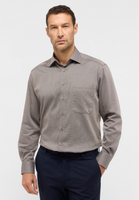 COMFORT FIT Shirt in cognac structured