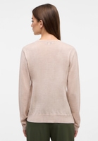 Strick Pullover in beige unifarben