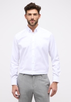 MODERN FIT Cover Shirt in white plain