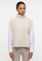 Knitted jumper in brown plain