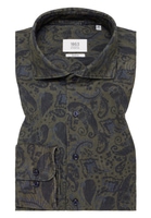 SLIM FIT Shirt in khaki printed