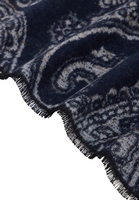 Scarf in blue patterned