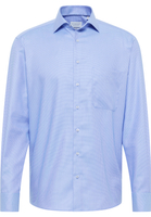 COMFORT FIT Shirt in medium blue structured