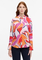 shirt-blouse in fuchsia printed