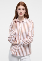 shirt-blouse in caramel striped