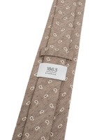 Tie in beige patterned