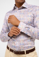 SLIM FIT Performance Shirt in caramel printed