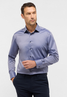 MODERN FIT Luxury Shirt in stahlgrau unifarben