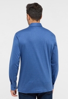 MODERN FIT Jersey Shirt in blau unifarben