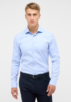 SLIM FIT Cover Shirt in hellblau unifarben