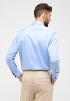 MODERN FIT Cover Shirt in medium blue plain