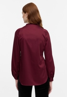 Satin Shirt Blouse bordeaux uni