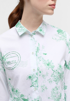 Oxford Shirt Blouse in green printed