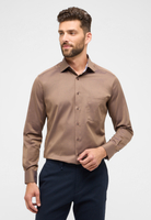 MODERN FIT Cover Shirt in chestnut plain