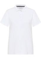 Polo shirt in white plain
