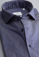 SLIM FIT Soft Luxury Shirt in denim vlakte