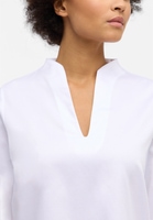 Satin Shirt Blouse in white plain