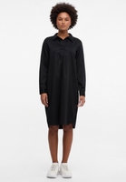 Shirt dress in black plain