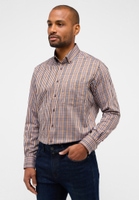 MODERN FIT Overhemd in bruin geruit