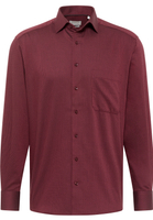 COMFORT FIT Shirt in bordeaux structured