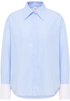 shirt-blouse in light blue striped